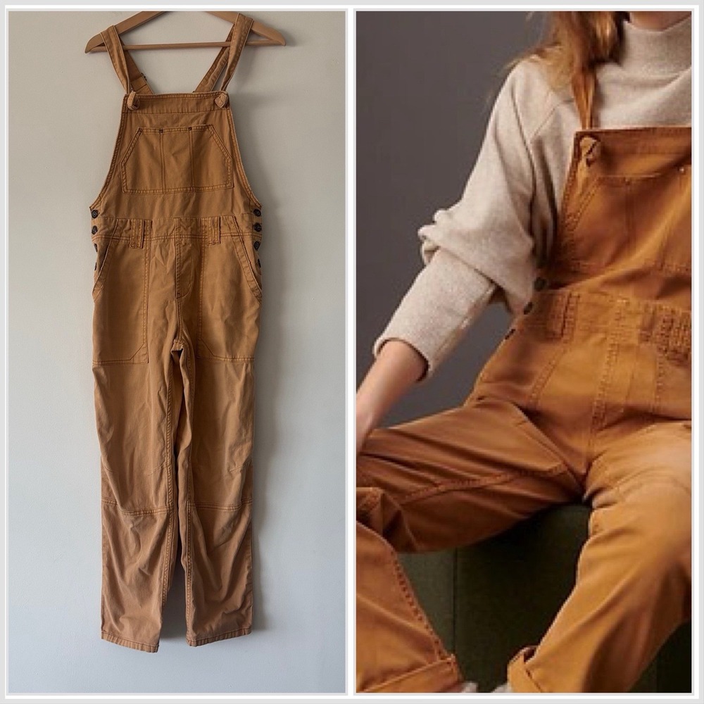 Anthropologie The Wanderer Overalls Size 28 Boho Utility Cottage DISTRESS AS IS!